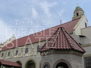 red clay tile turret in louisiana