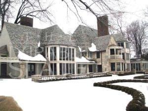 cotton residence repaired roof and winter snow