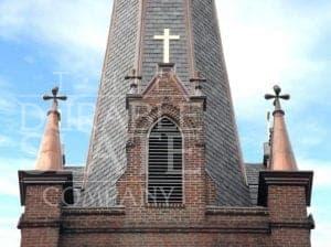 Purple Slate on the steeple