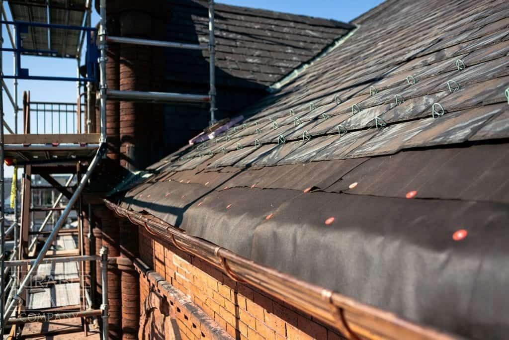 azola boys slate roof and copper gutter