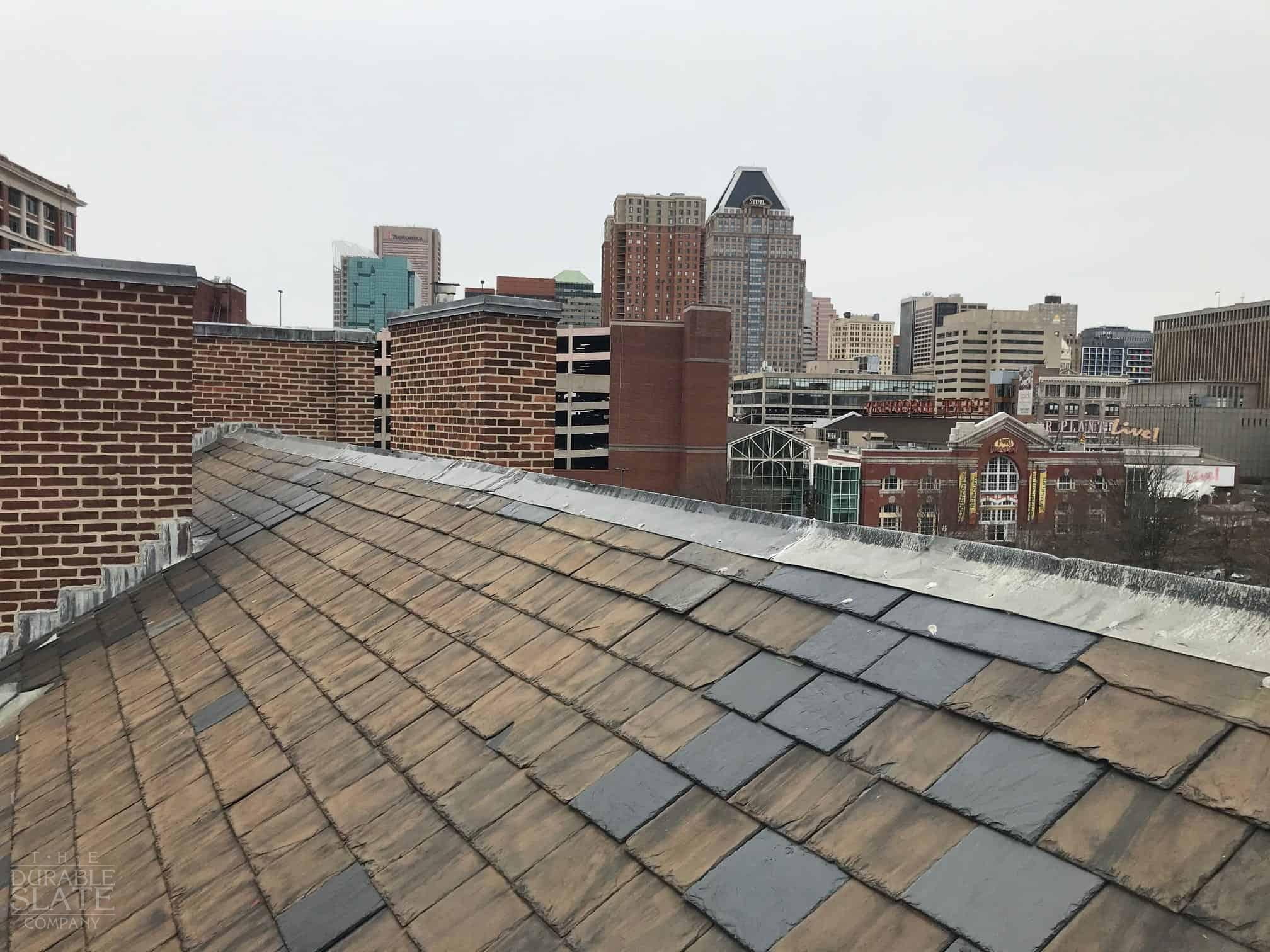 The Carroll Mansion, Baltimore, MD slate roof