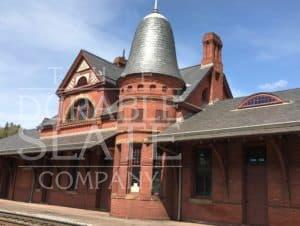 B&O Oakland train station with a new buckingham slate turret