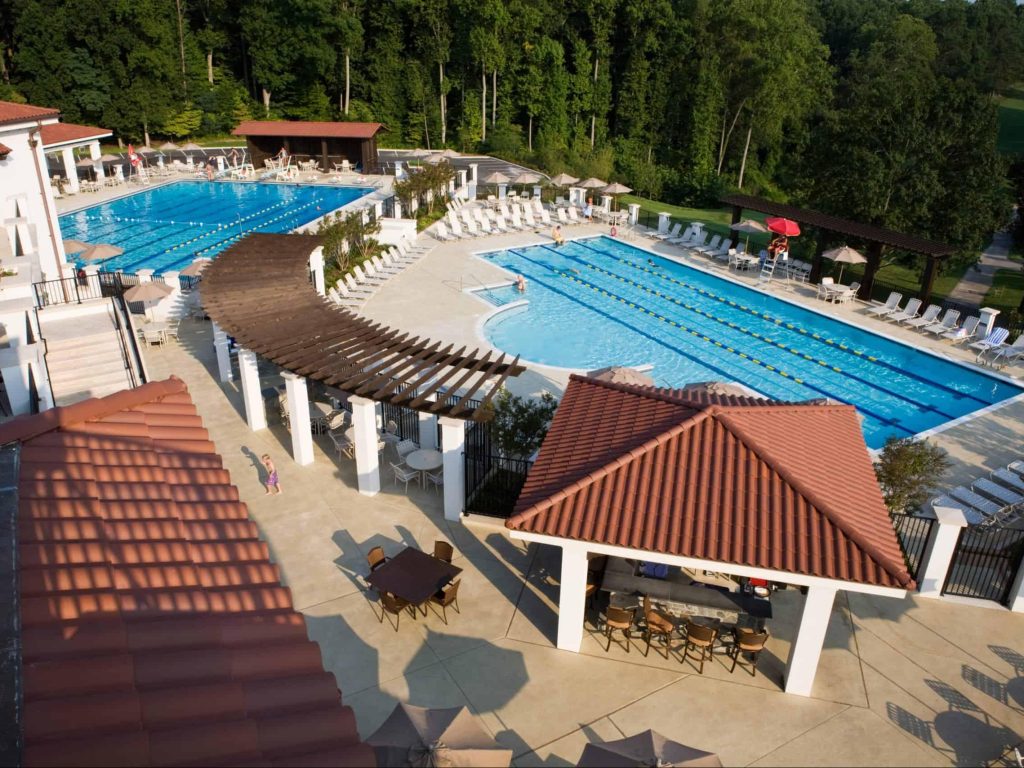 Congressional Country Club, Bethesda, MD featuring red spanish ludowici roofing tiles