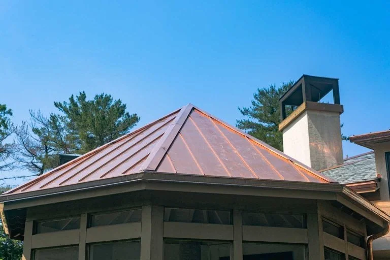 the roof of a house