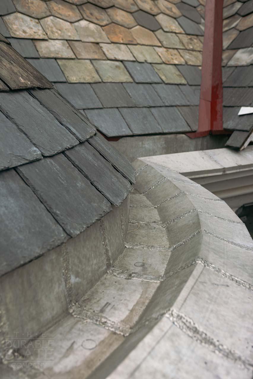 the roof of a building