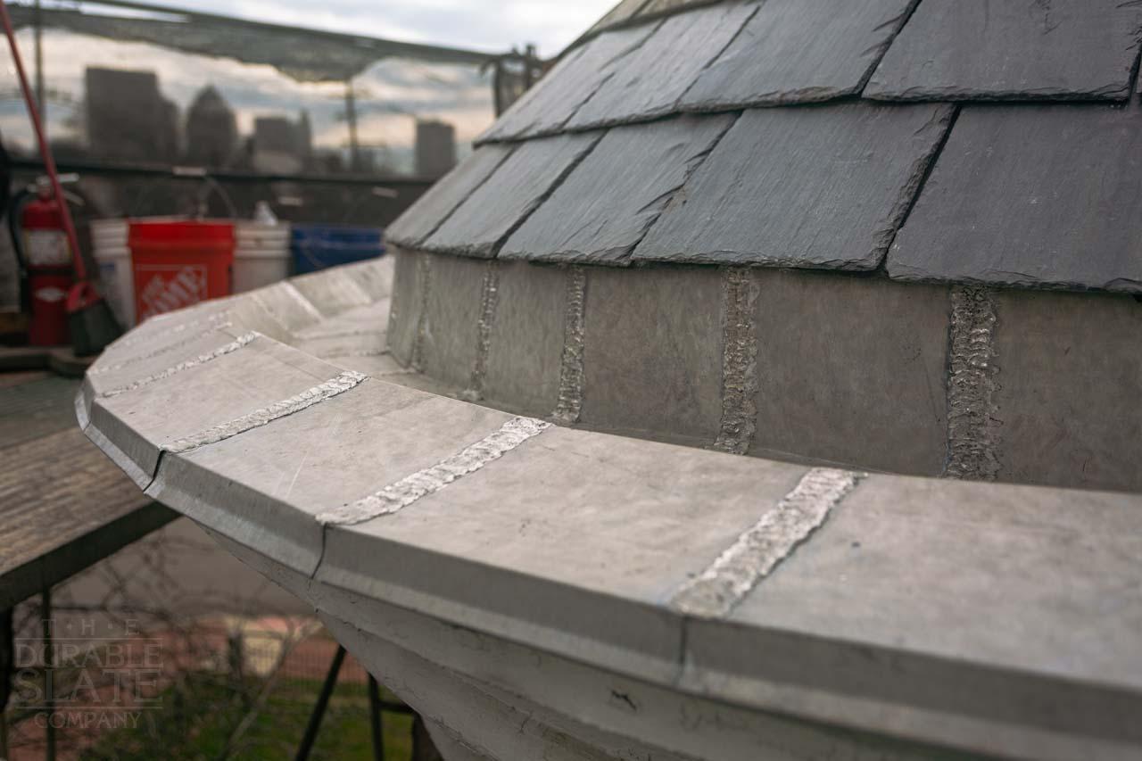 the roof of a building