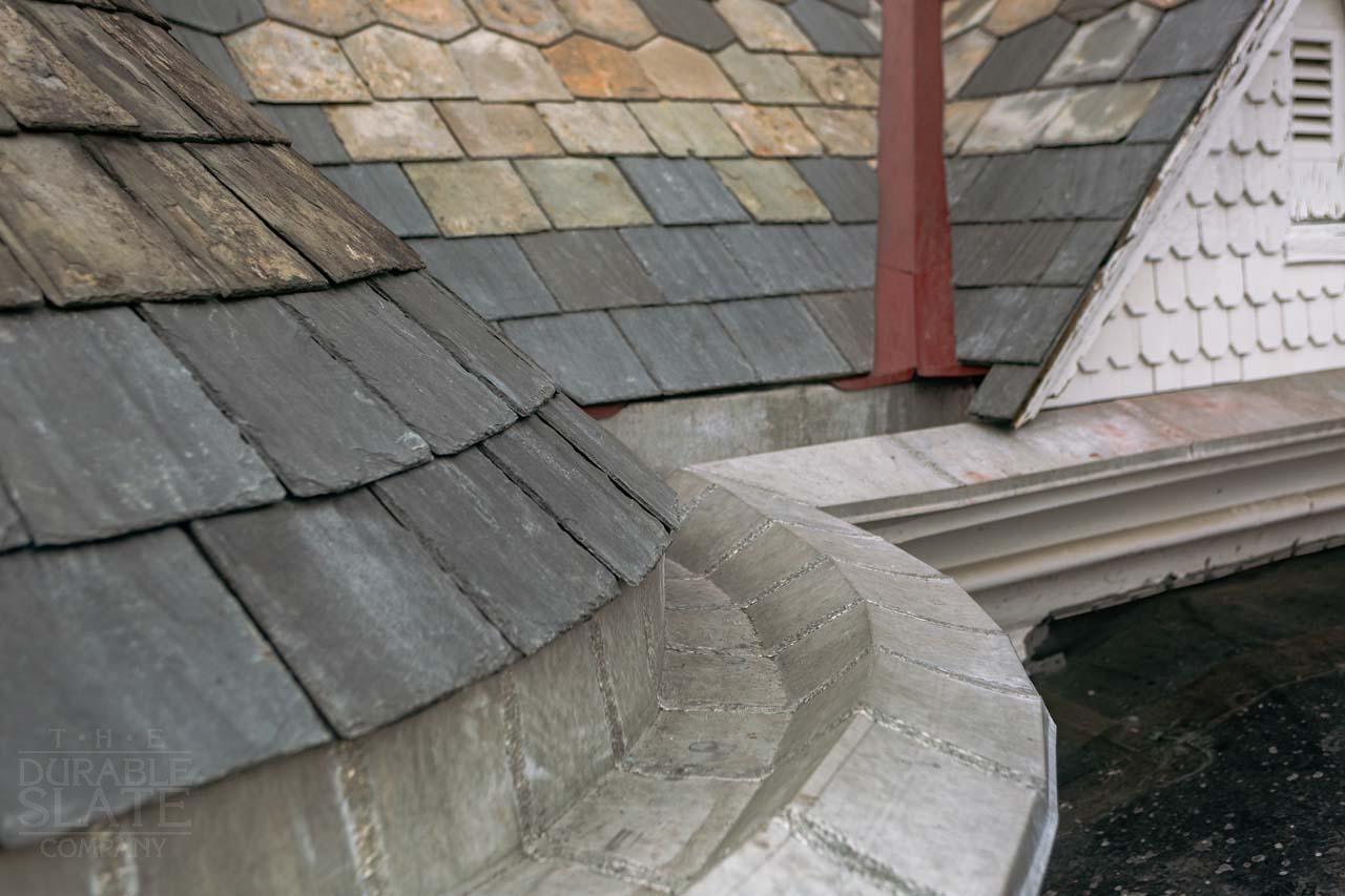 the roof of a building