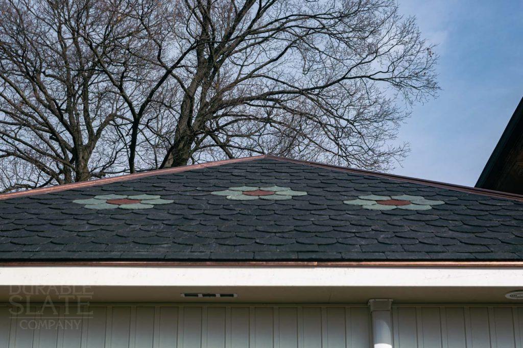 the roof of a building