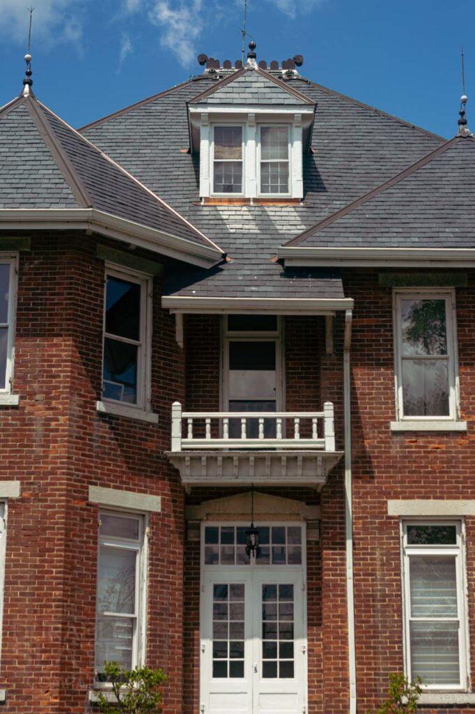 a large brick building