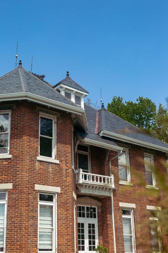 a large brick building